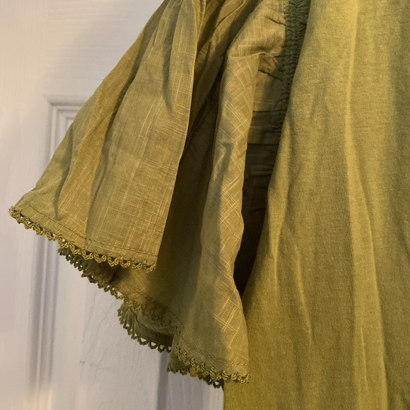 NWOT Anthropologie Baby Doll Peplum Top in Dried Herbs. Size Small - Picture 6 of 8